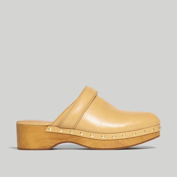 Madewell Shoes - MADEWELL THE CECILY CLOG OILED LEATHER IN DRIED STRAW 9.5